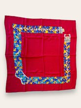 Cartier Red silk Scarf 90cm x 90cm